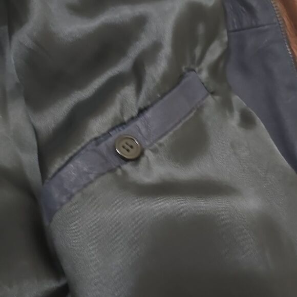 LEONARDO DA VINCE AVIATOR BOMBER JACKET SIZE LEATHER JACKET SIZE 46 - Picture 11 of 11